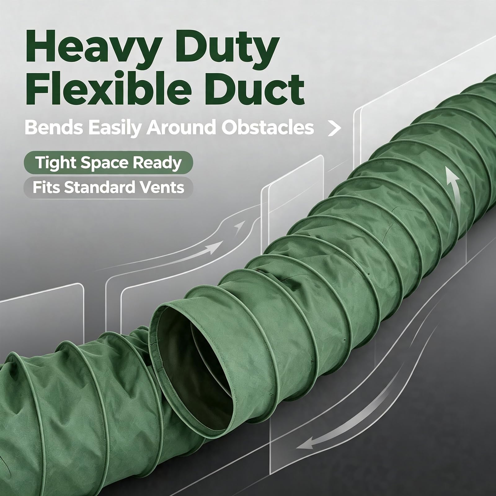Manguera Flexible De Lona Resistente para Conductos De Ventilación