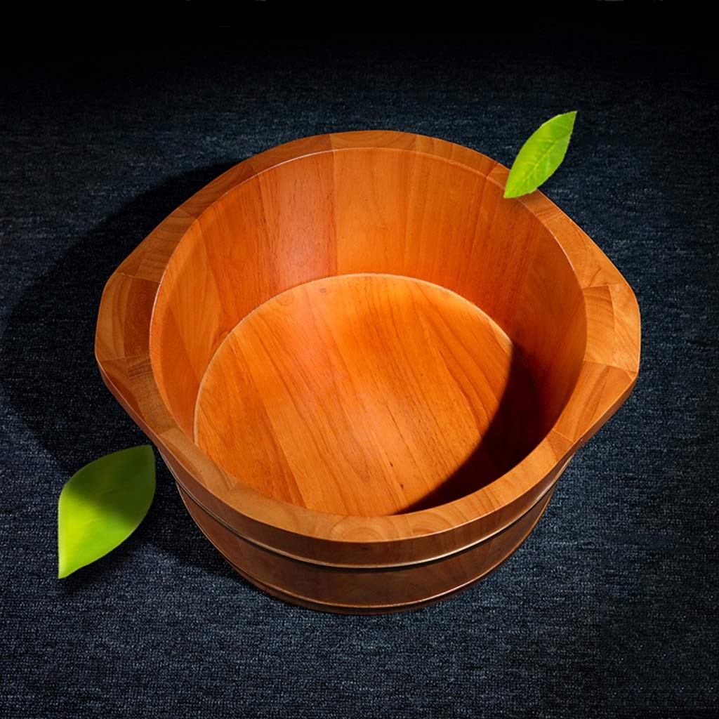 Bassin de Pieds en Bois, Bol de pédicure Spa Massage Barre de Bain de Pieds en chêne, barils de pédicure Lisses et délicats Baignoire de Pieds en Bois Massif