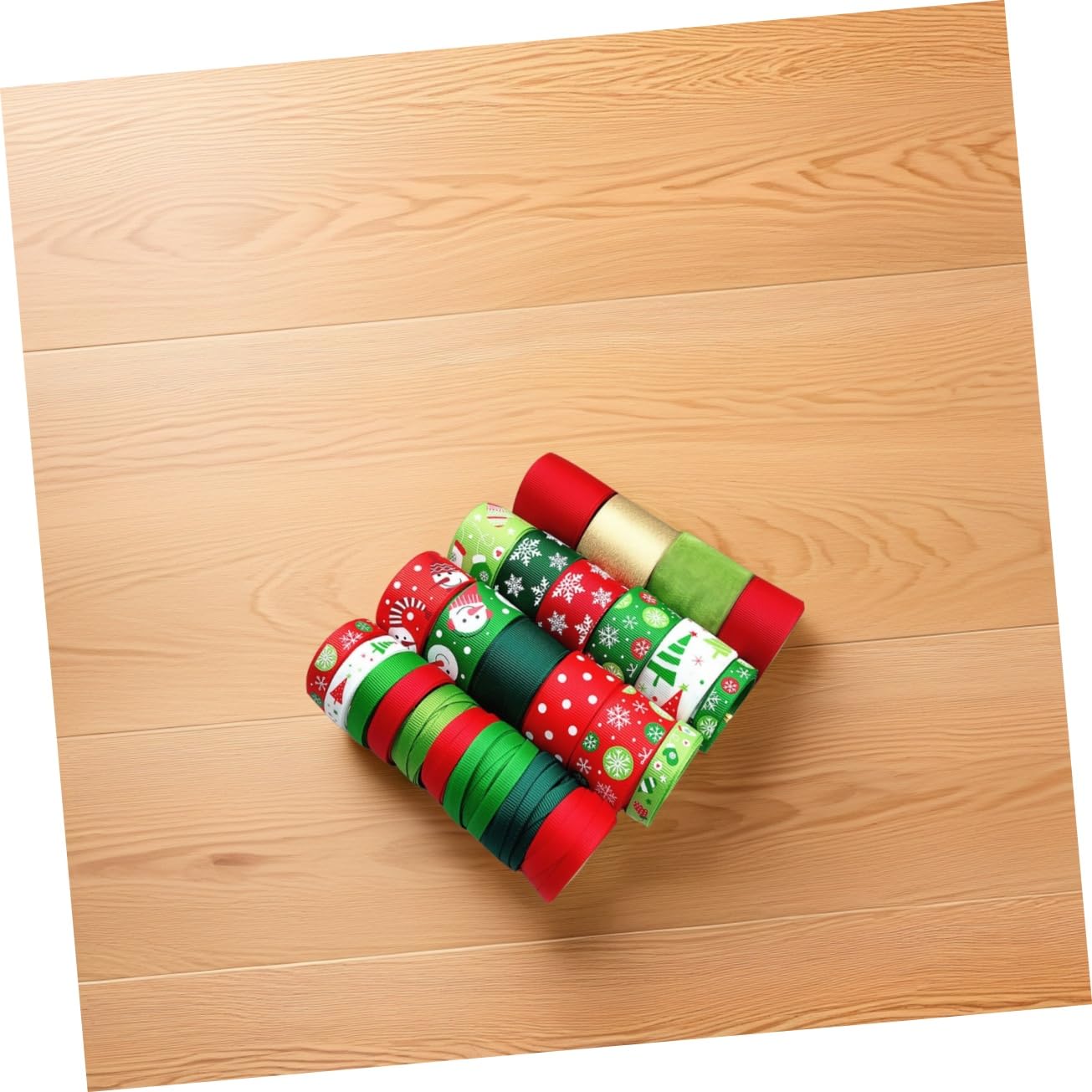 STOBOK 2 Sätze Geschenkband Weihnachtsband Diy Weihnachtsbaumbänder Dekorationen Bogen Basteln Ribbon Bandfeile Bandmaterial Selber Machen Weihnachtsdekorationsband Polyester 25 Stück * 2