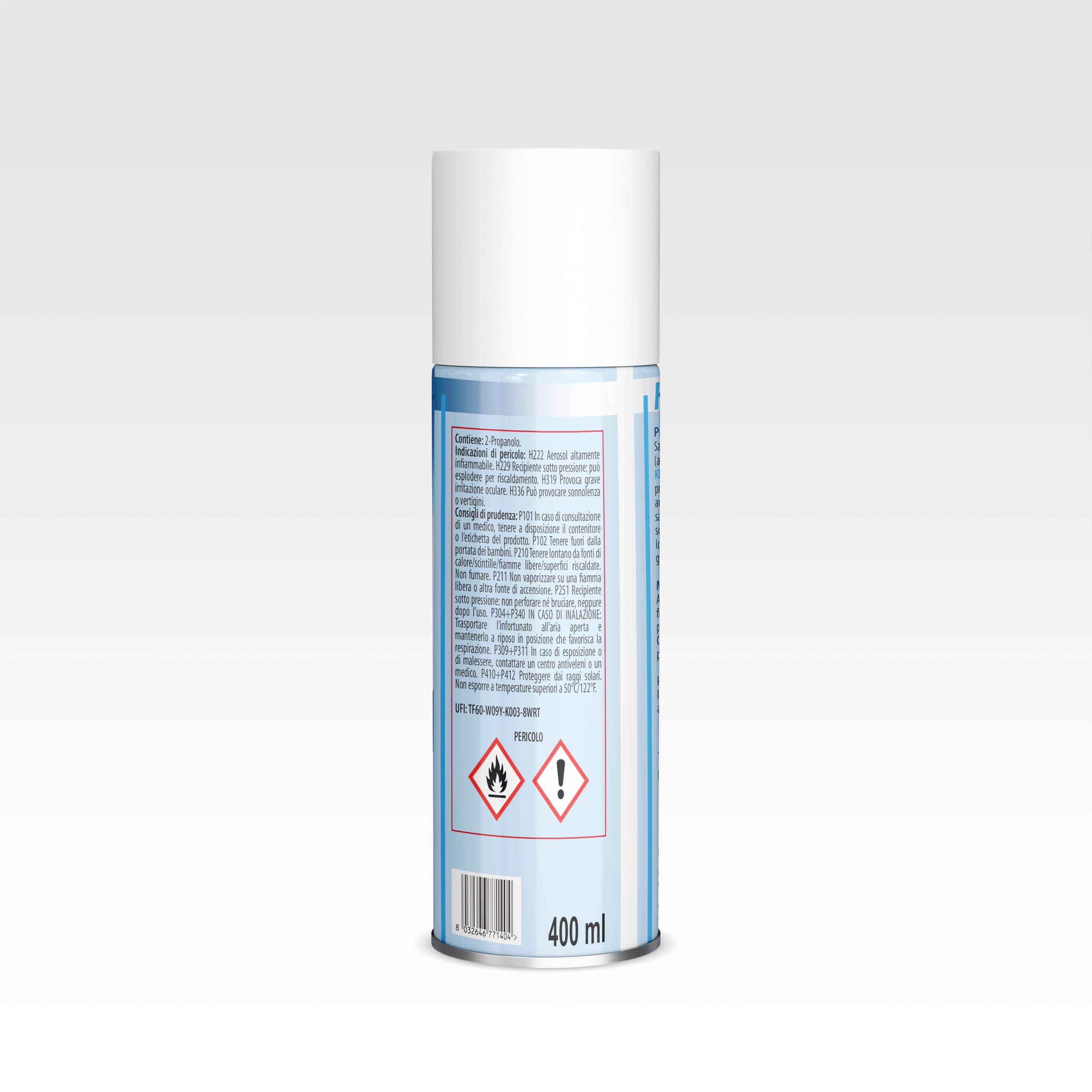 Sanitizzante und Deodorant Spray mit Action antistatisch für Filter von Klimaanlagen und Flächen. Pack 2 Stk.