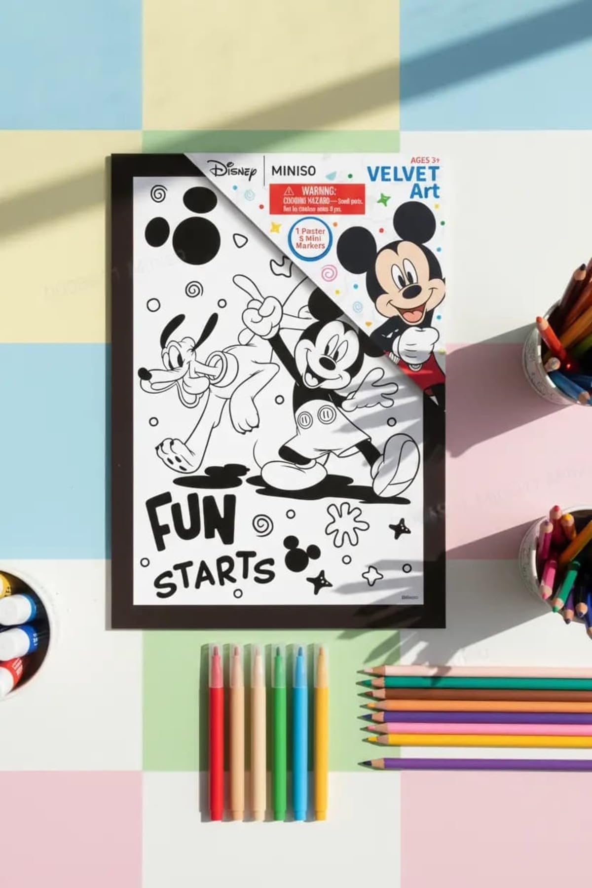 MINISO Mickey Mouse Lisanslı Boyama Seti, 2022958010106