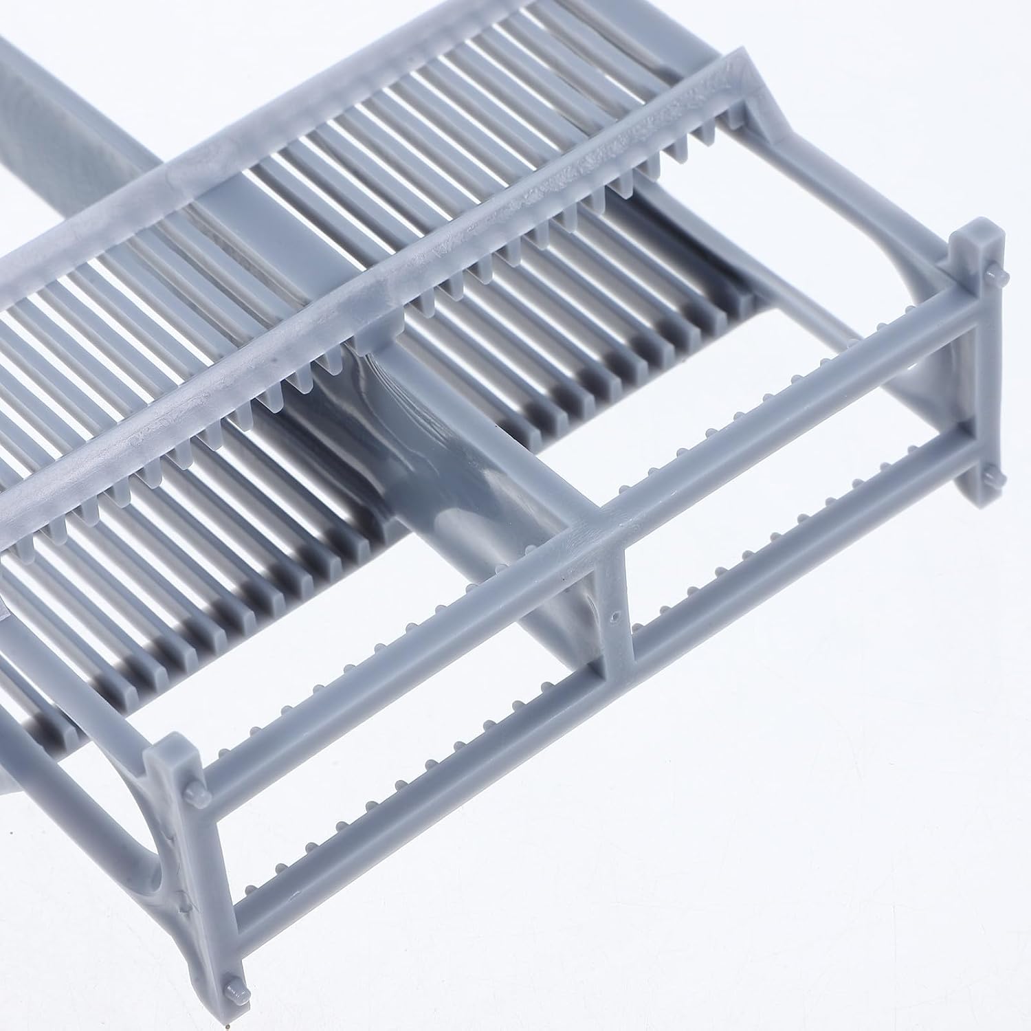 2pcs Microscope Slide Staining Jar and Rack Set 24-Slot Plastic Laboratory Slide Holder for Lab Experiments Compatible Microscope Kit