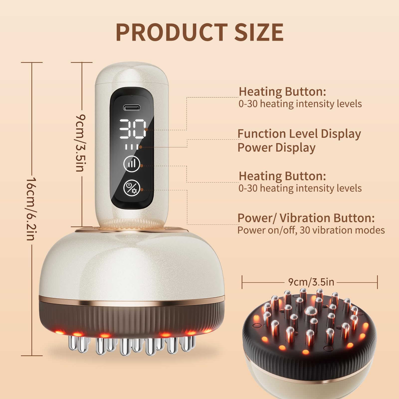 Amazon.com: Lymphatic Drainage Massager, Handheld Cellulite Massage Tool  with Red Light, Heat & Vibration | Multifunctional Lymphatic Drainage Tool  for Belly, Legs, Hand Arms Skin Tightening & Relaxing Massage : Health &