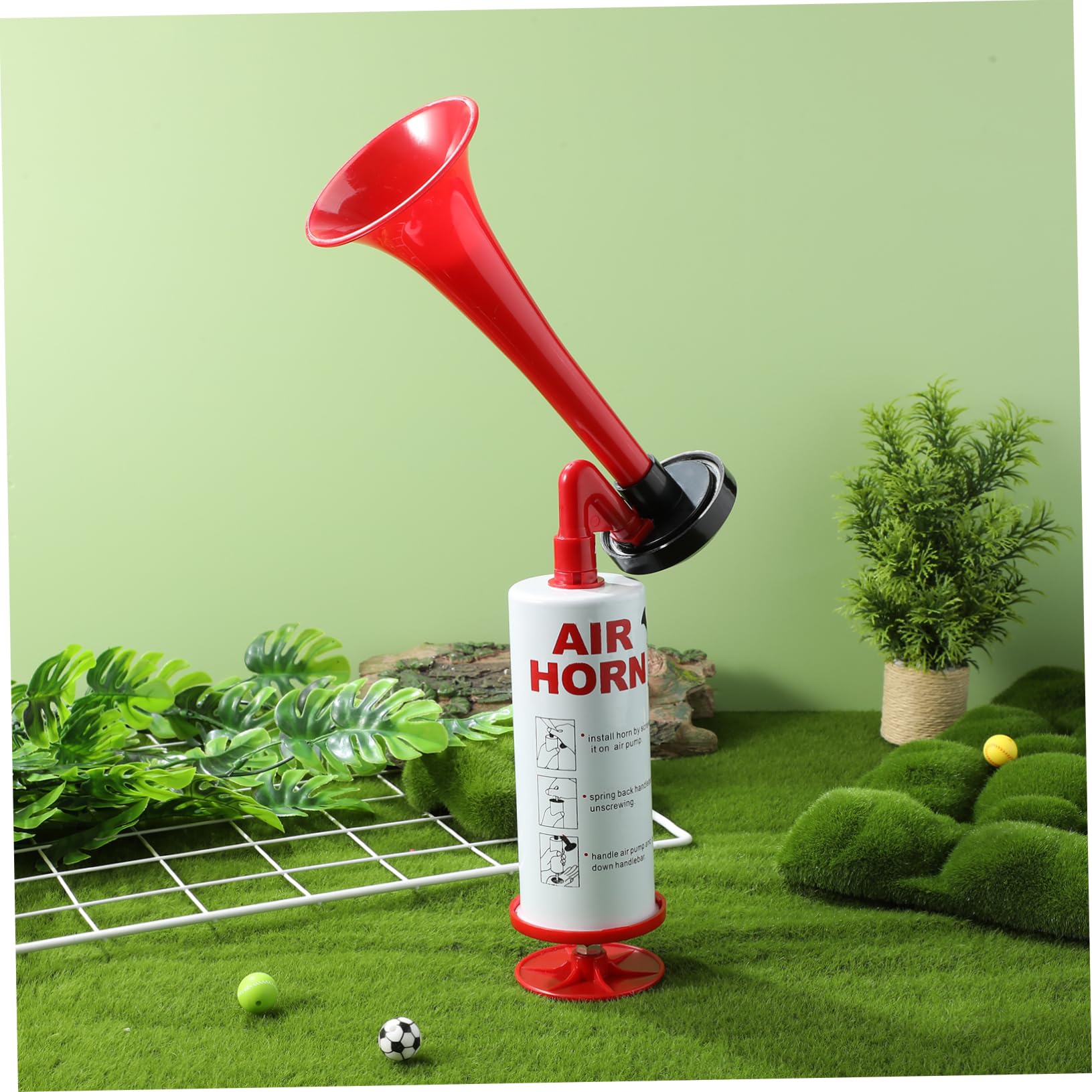 UPKOCH 4 Pz Clacson Manuale Pompa del Clacson Ad Compressa Corno di Laurea Tromba D' Corno della Festa di Calcio Corno di Applauso Oggetti di Scena Tifo Plastica