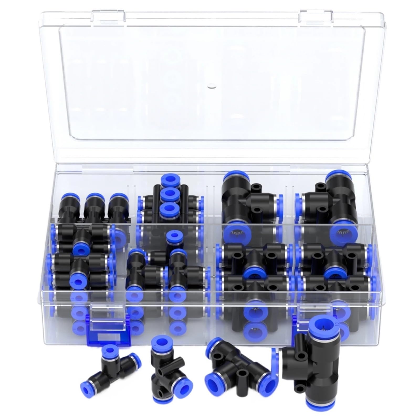 Conectores de 3 vías de manguera de polietileno PEG PEW Tee 4, 6, 8, 10, 12 mm (25 unidades, caja de 3)