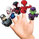 Ginsey Spidey and His Amazing Friends 5 Piece Finger Puppet Set - Bath Toys, Party Favors, 1.0 Count, 0.145 pounds