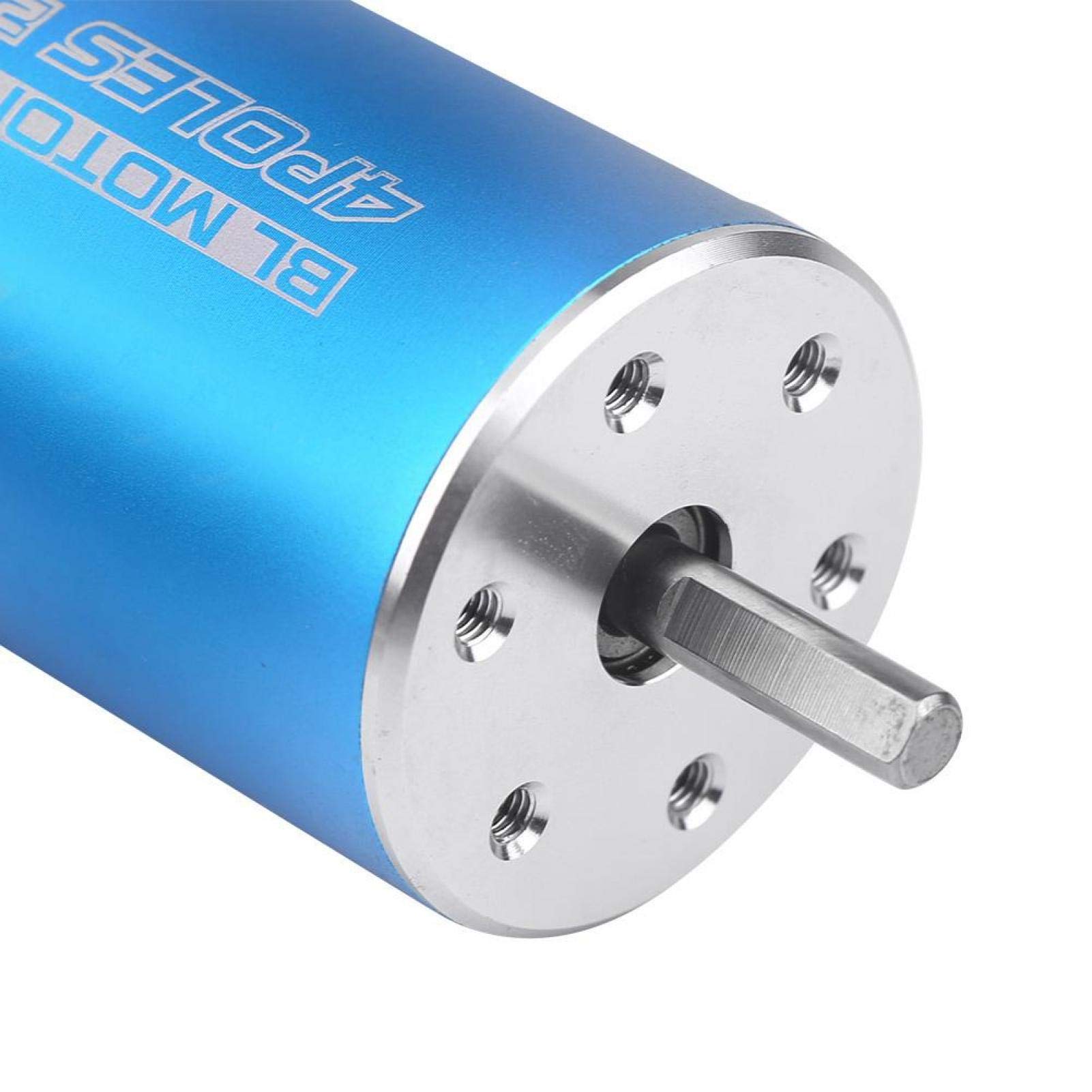 Dilwe Motor sin escobillas 2600KV, 4 RC Barco Motor sin escobillas Accesorios para Barcos y Coches de Control Remoto