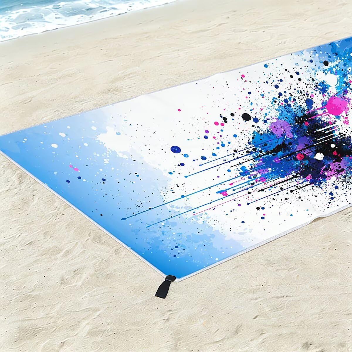 Telo Mare Microfibra, Telo Mare Grande 100x200cm 2 Pezzi, Asciugamano Palestra Donna Asciugatura Rapida, Antisabbia Asciugamano Microfibra, Leggero Asciugamani Palestra per Regalo (Astratto) -4310