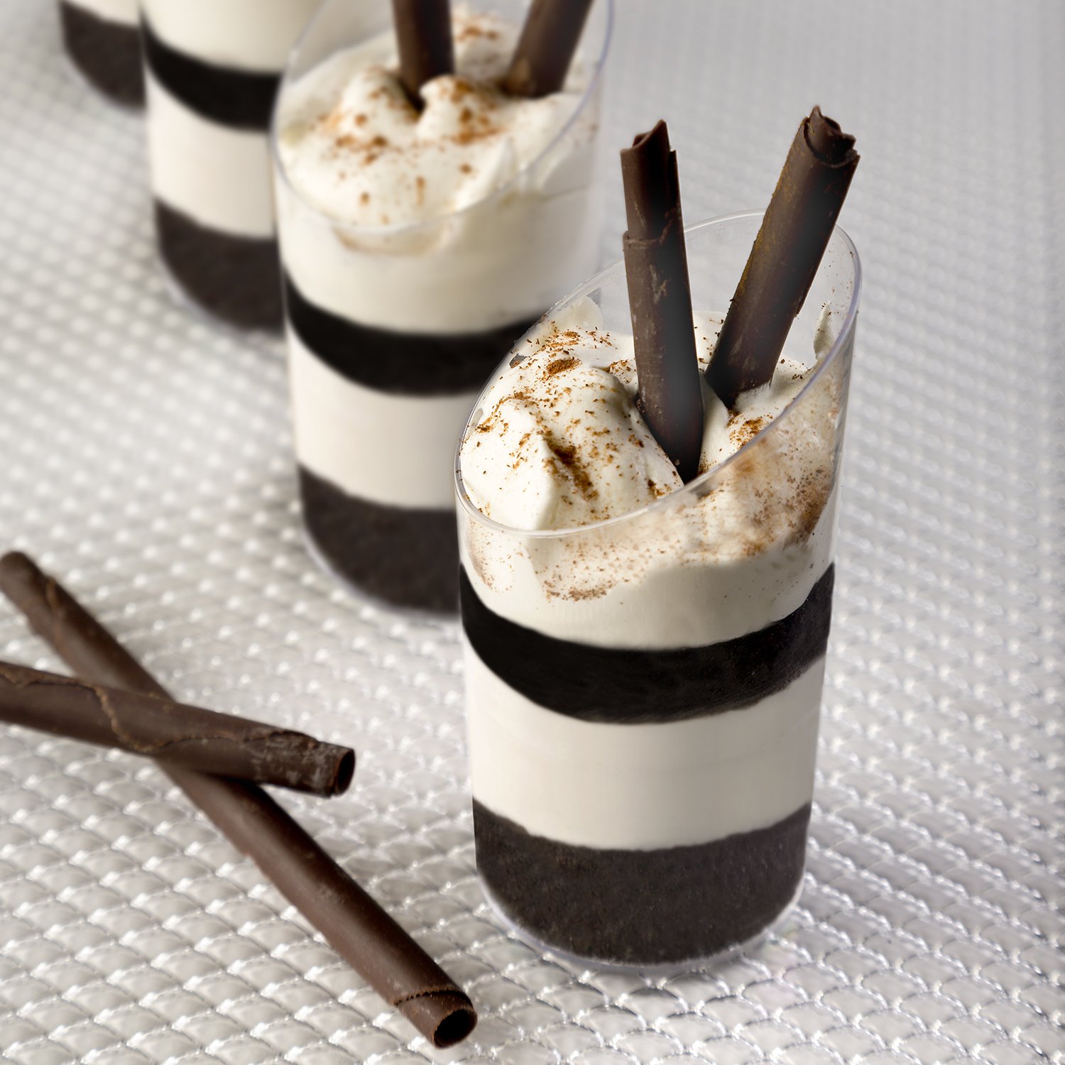 Party Essentials Miniware Mini Plastic Appetizer/Dessert Cups, Clear, Pack of 12