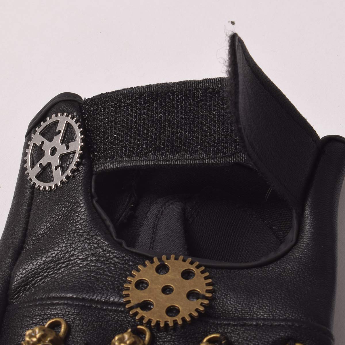 GRACEART Gants Steampunk gothique Hommes Fingerless Mittens