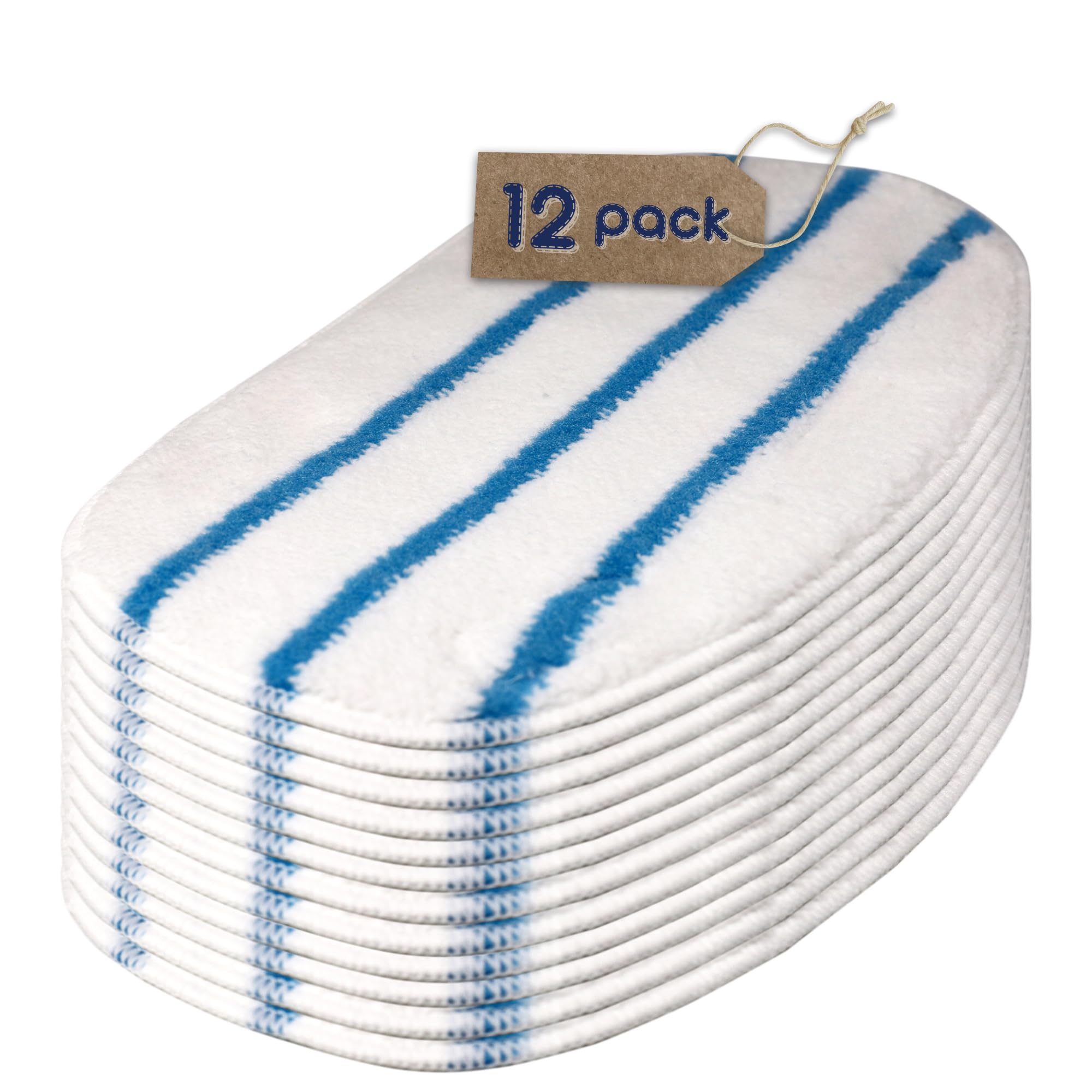 F Flammi 12 Pack Steam Mop Replacement Pad - steam cleaners steam mops and accessories | Mubboo