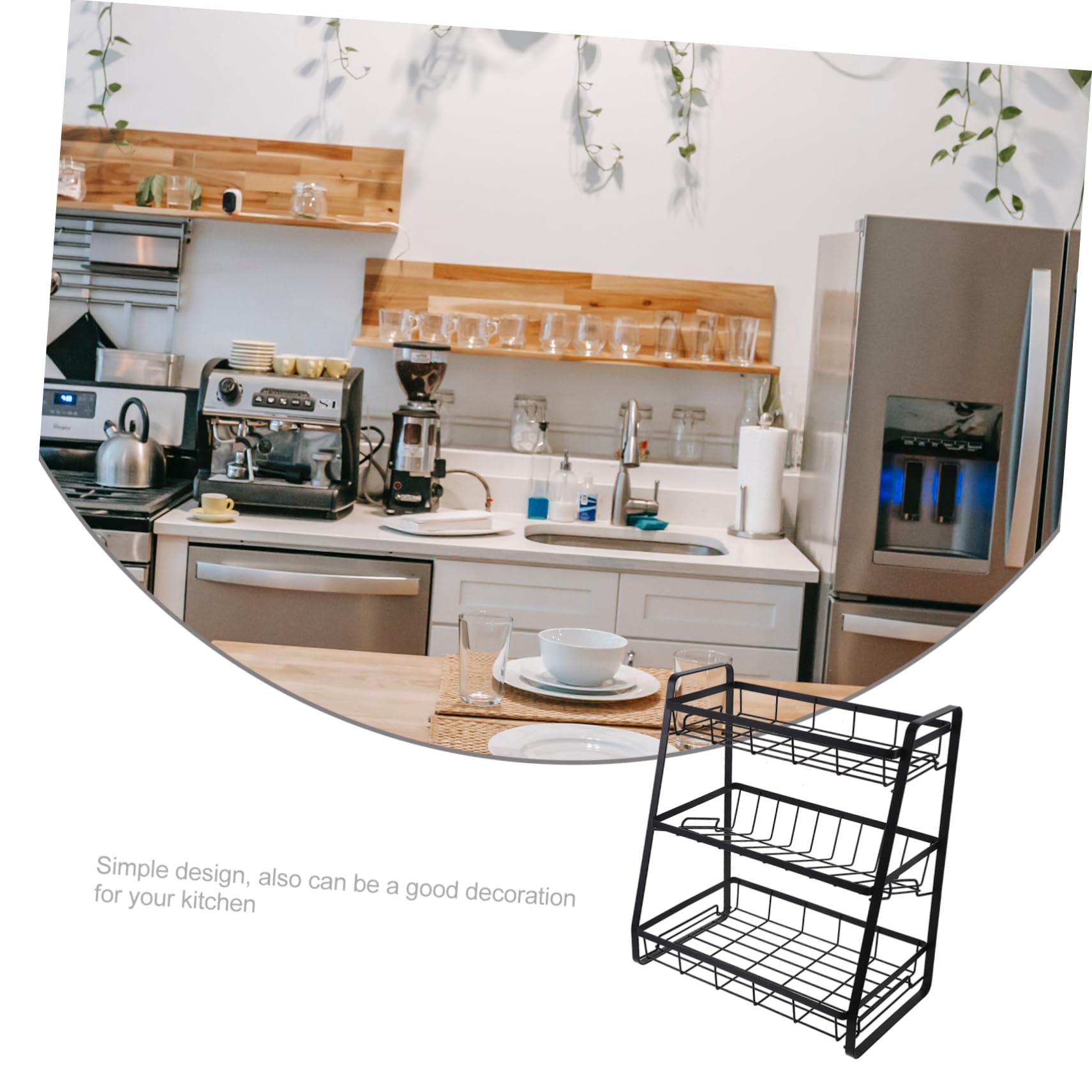 1pièce Étagère De Rangement Multicouche Pour Épices Et Assaisonnements Support De Stockage Multifonction Pour Cuisine Et Maison Design Pratique Et Économiseur Espace
