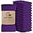 Softolle Bar Mop Towels, Pack of 12-16x19 Inches - 100% Cotton Super Absorbent Towels, Multi-Purpose for Home and Bar Cleaning (Purple)