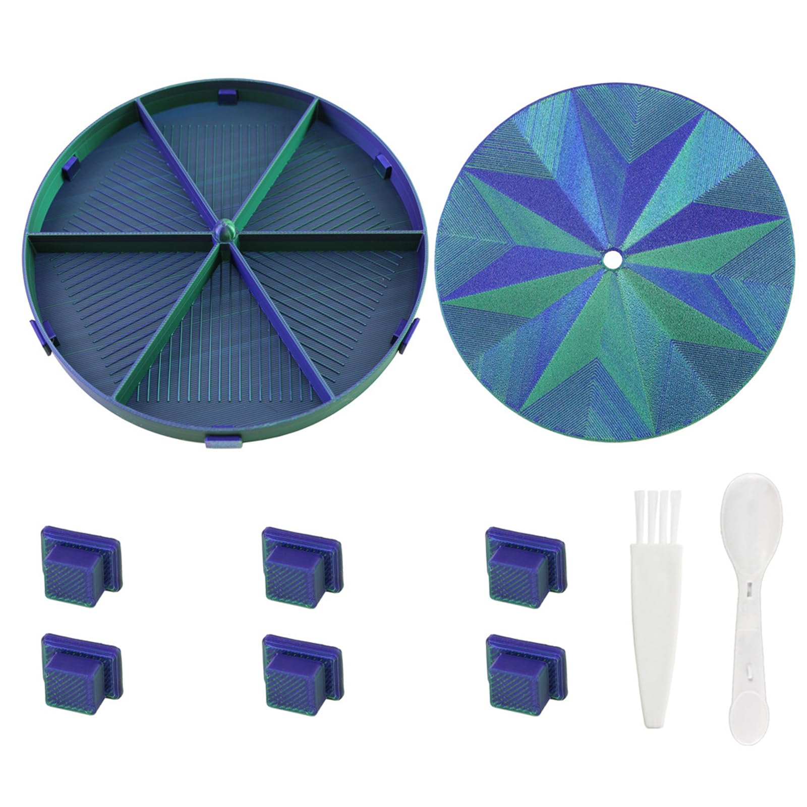 YROHGKPN Easy Art Beads Sifting Tray Set Crafted From Polylactic Acid Designs Craft Enthusiasts Round Sifter
