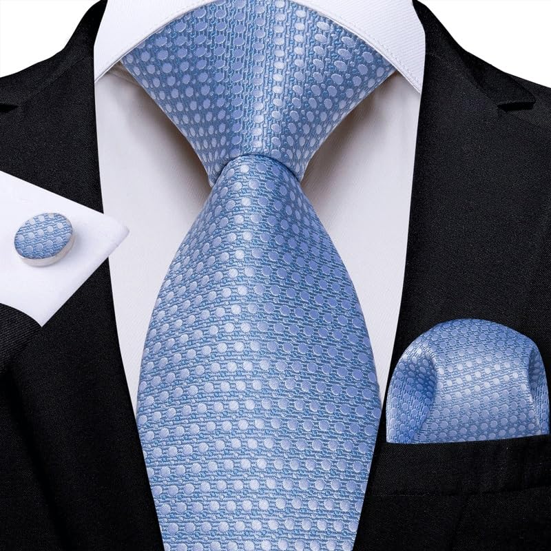 Corbata de seda con diseño a cuadros y cachemira para hombres miniatura 2