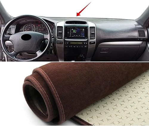 MaikOn Cubierta de salpicadero de automóvil, de franela, para Toyota Land Cruiser Prado 120 J120 2003-2009
