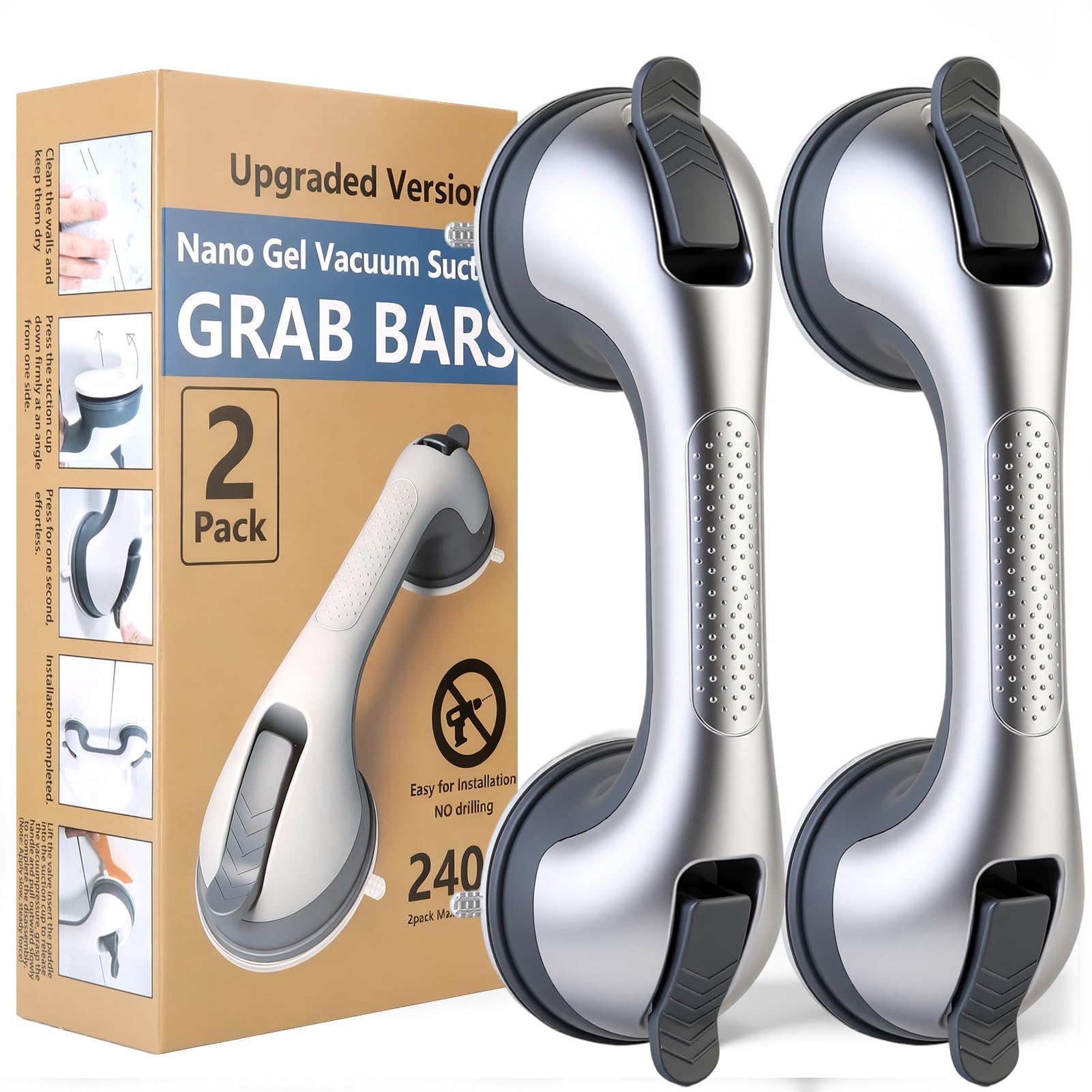 2PK Grab Bars for Shower Handle