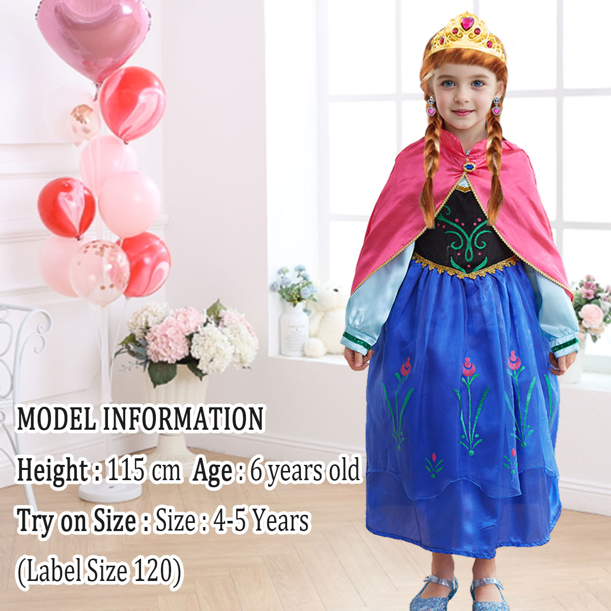 Disfraz de Princesa para Niñas 2-8 Años miniatura 7
