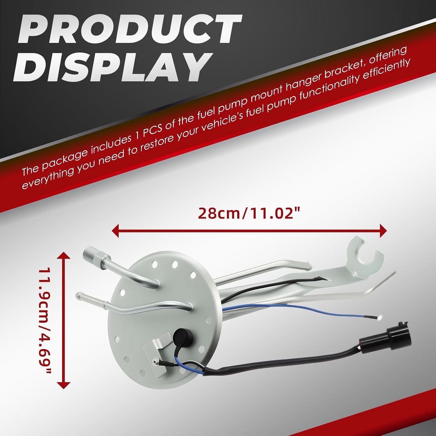 Nakkaa 23206-35121 Fuel Pump Mount Hanger Bracket Compatible with 4Runner Pickup 1986 1987 1988 1999 1990 1991 1992 2.4L 3.0L Engine