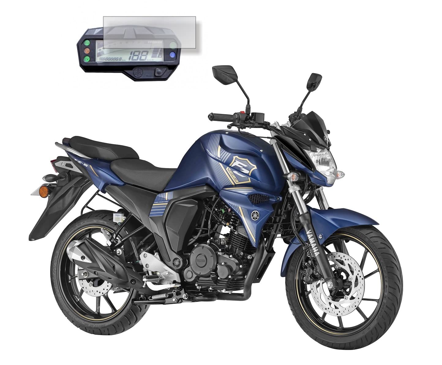 FriendZon 9H Nano Speedometer Scratch Guard Screen Protector Suitable for Yamaha New FZ V2, FZS V2, Fazer+ (Pack of 1)