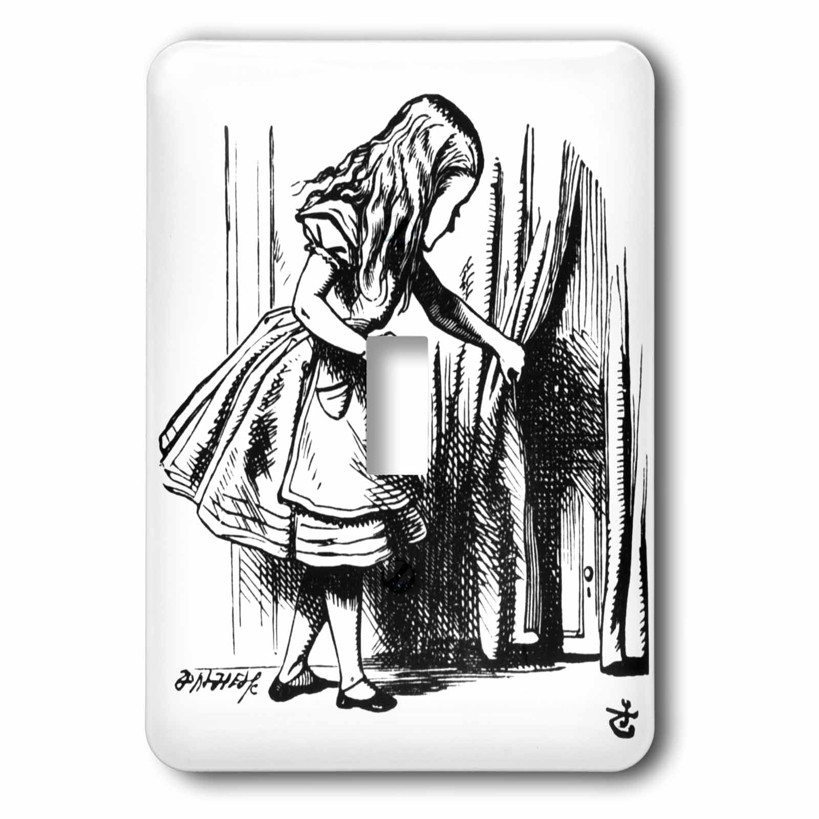 Interruptor de palanca único de Alicia en el País de las Maravillas por John Tenniel