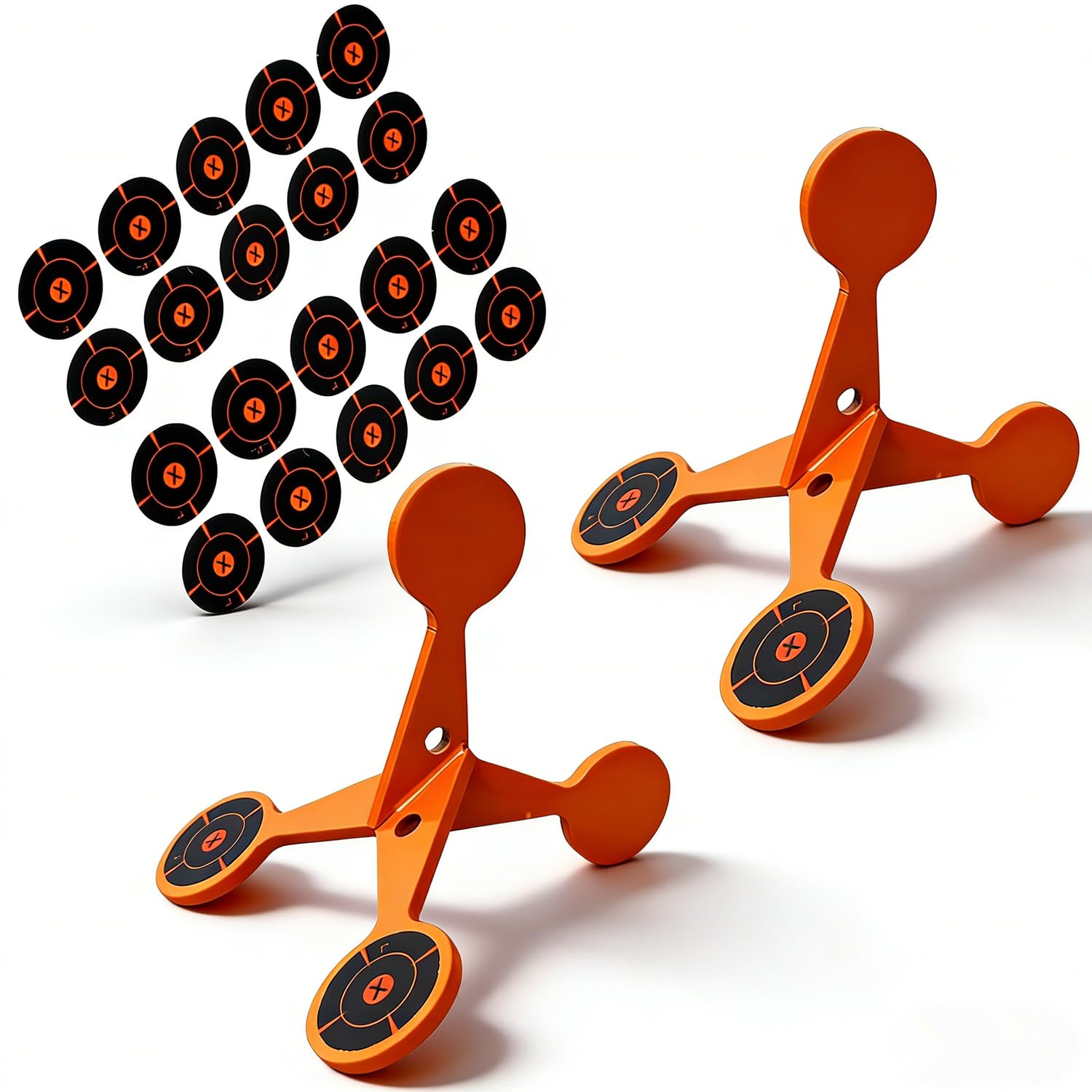 Spinning Shooting Target Thickened Flip Roller, 10 Sheets of Splash Target Paper, Metal Reactive Flip Reset Targets, Automatically Flips, High Caliber for Outdoor and Backyard — view 8