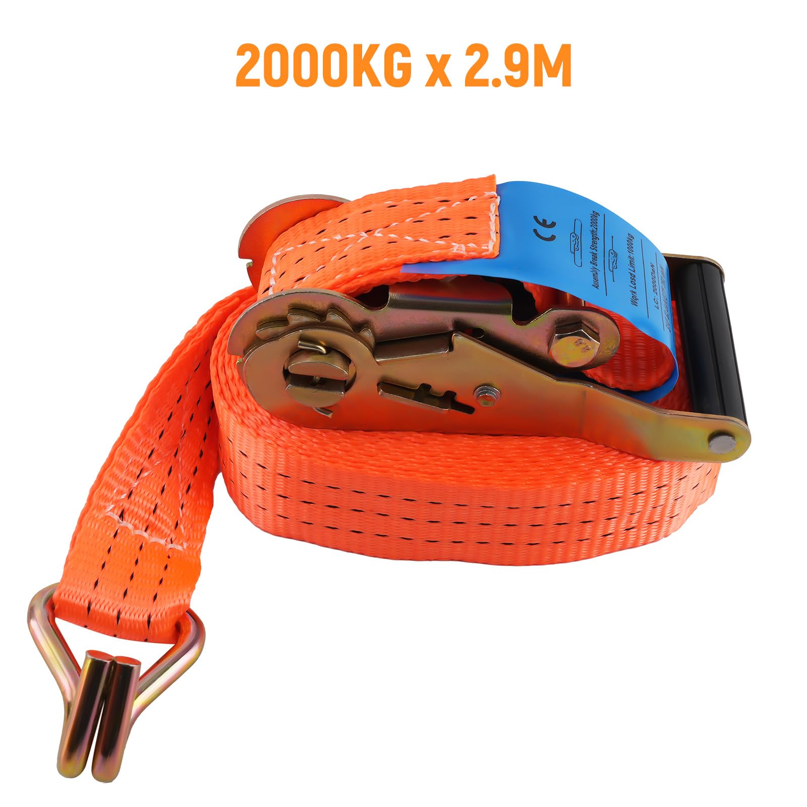 maXpeedingrods 4 x 2T zabezpieczające koła pas mocujący pas 2000 daN 35 mm | do opon samochodów osobowych DIN