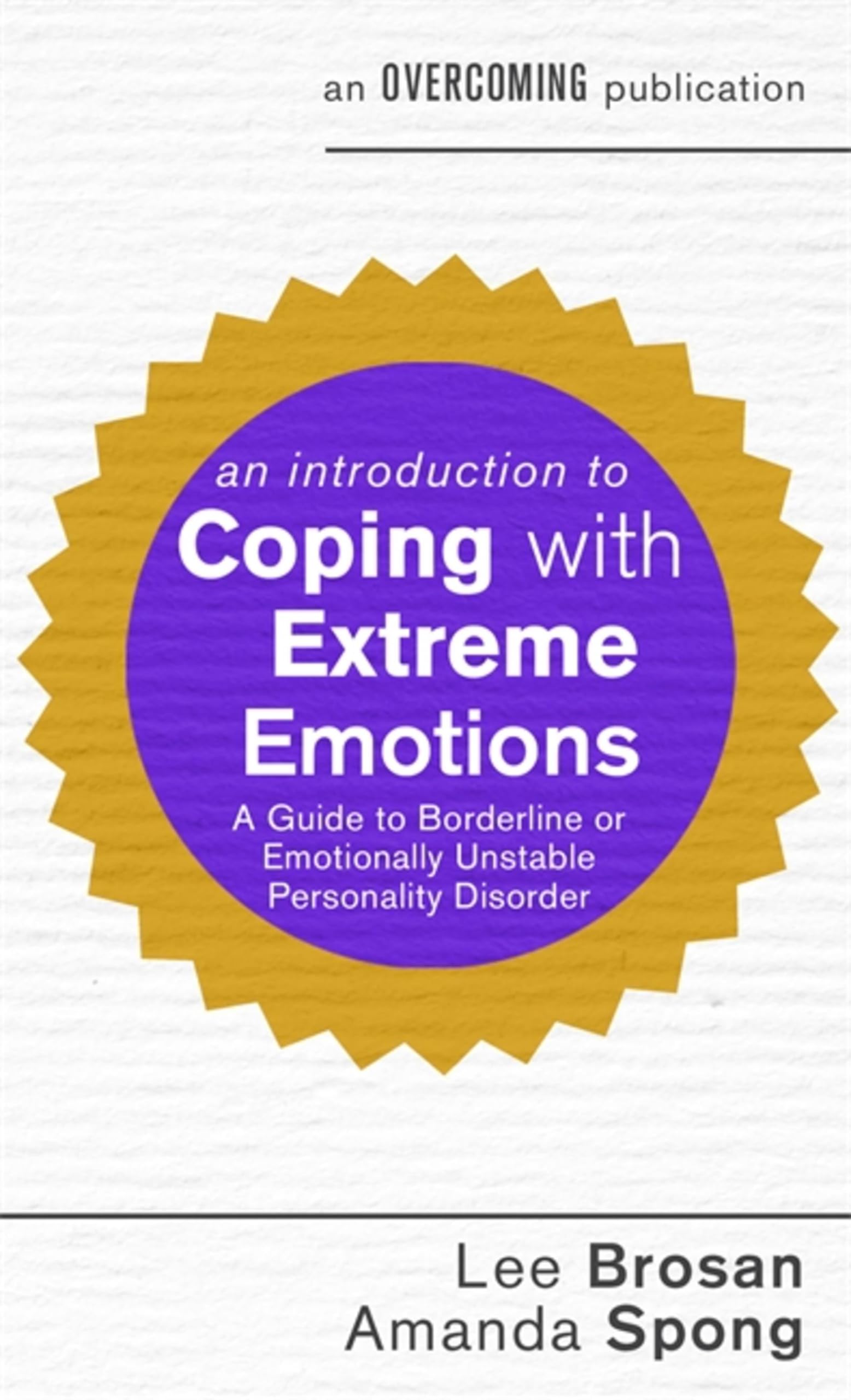 An Introduction to Coping with Extreme Emotions by Amanda Spong PAPERBACK