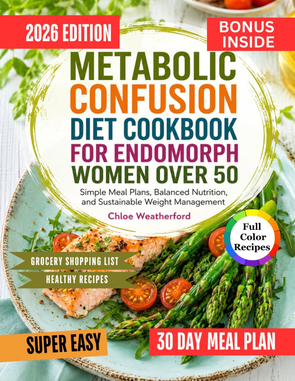 Metabolic Confusion Diet Cookbook for Endomorph Women Over 50: Simple Meal Plans, Balanced Nutrition, and Sustainable Weight Management