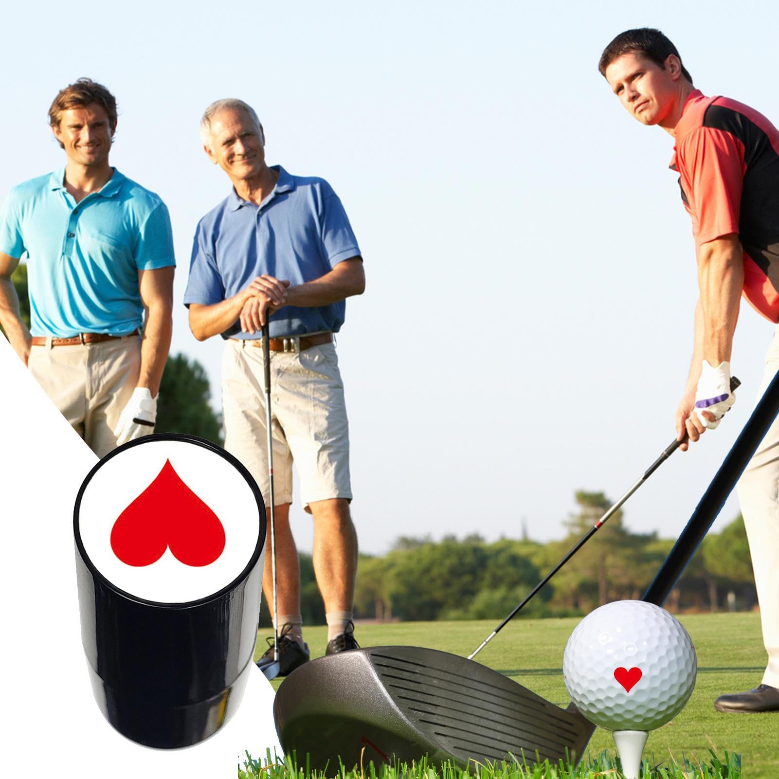 Golfball-Briefmarkenmarker-Einfach genutzter Golfball-Stamper | Langlebige Golfstempel | Wasserdichtes Stempel mit niedrigem Odor-Stempel für personalisierte Golfbälle, Turniere, Geschenk