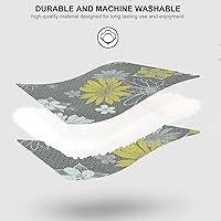 Vista 6 de PANGUSHAN Juego de edredón de 100 % algodón tamaño Queen, juego de ropa de cama tamaño Queen, edredón reversible floral acolchado para cama Queen