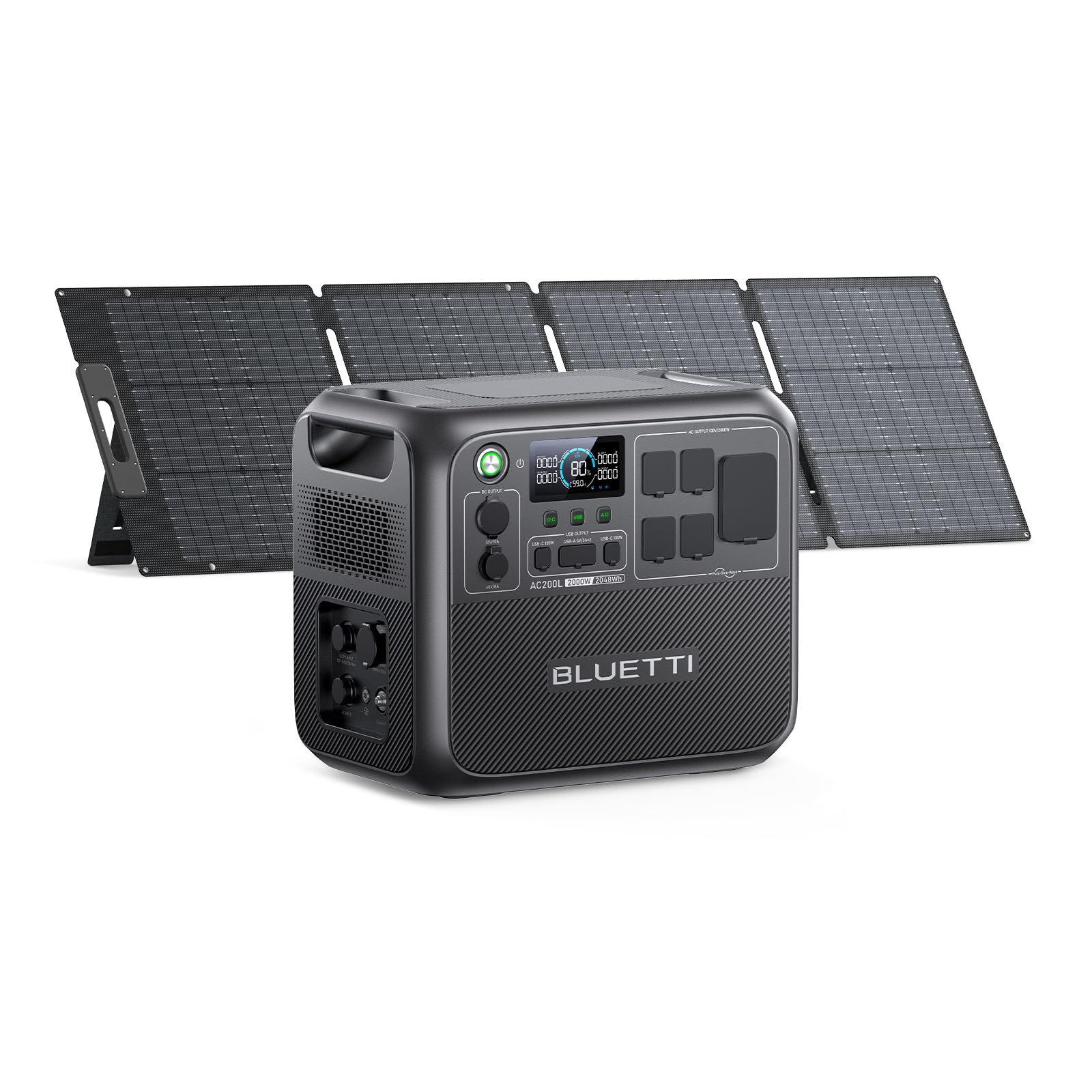 Amazon.co.jp: BLUETTI ポータブル電源AC200L 2048Wh/2000W ソーラー
