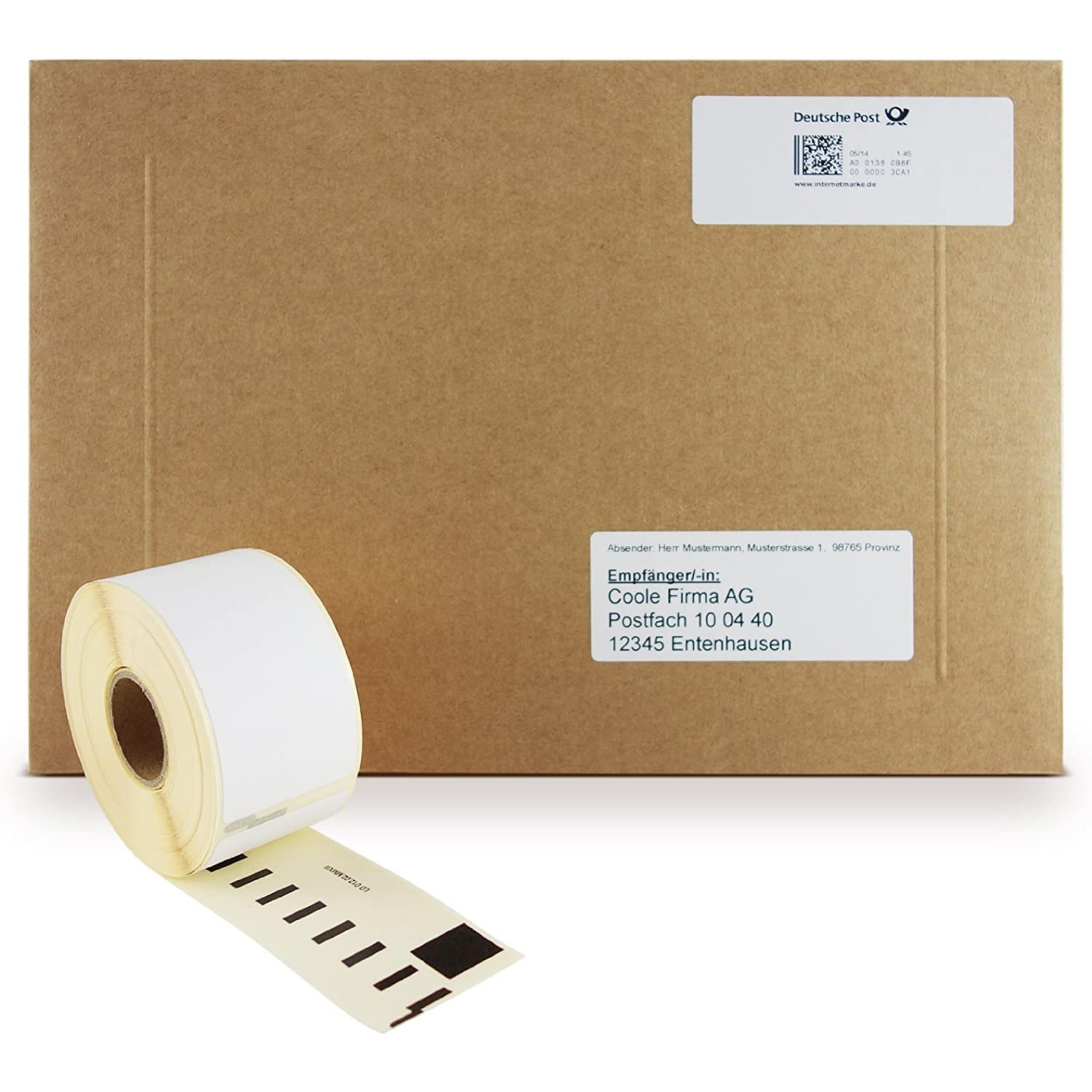 10er Pack kompatible Etiketten für Dymo 99012 / S0722400 | 89 x 36 mm | 2600 Etiketten (10 Rollen à 260 St.) | Adressetiketten für LabelWriter 450 / 4XL Serie