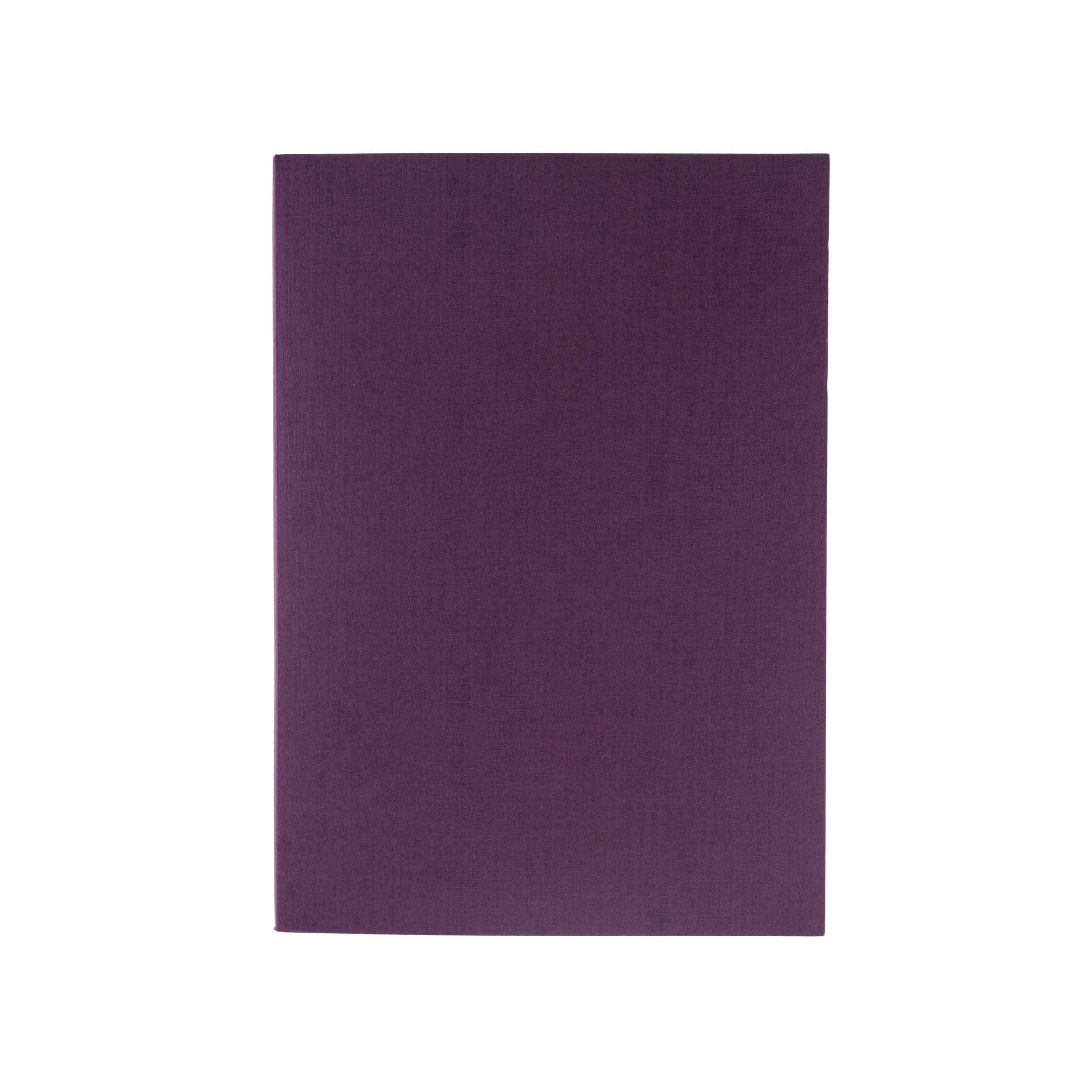 FabrianoEcoqua Plus Glue-Bound Notebook, 5.8" x 8.3", A5, Lined, Wine
