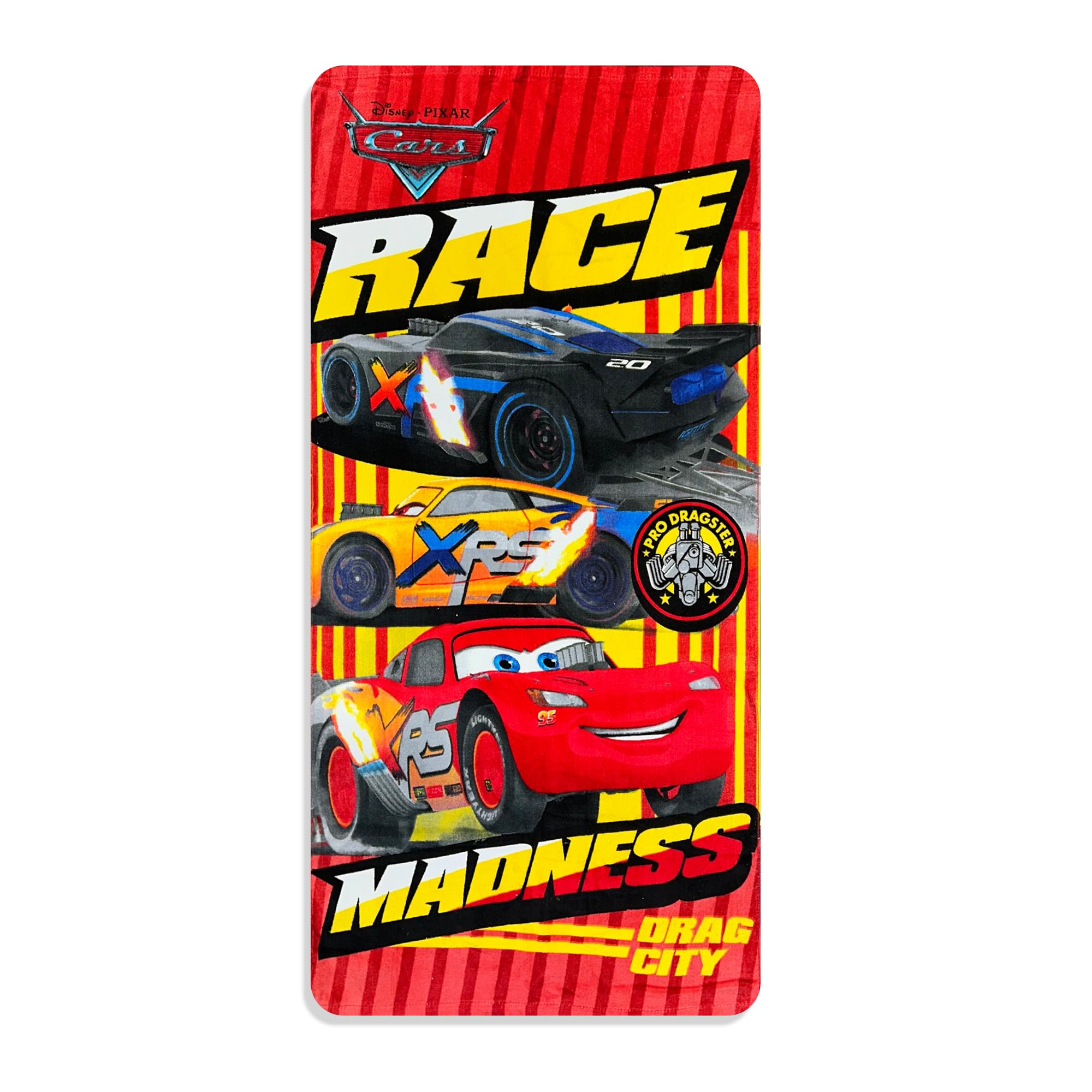 ROYAL WEAR Kids Official Licensed Character Soft Beach/Hooded Bath Towel (Cars, 40 x 60)