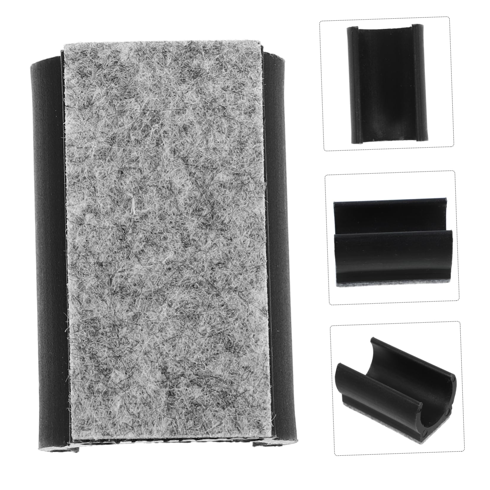VILLCASE De Piso para De Muebles Pata De Silla con Almohadilla De Fieltro Tapones De Fieltro Sillas Cubiertas Almohadillas De Fieltro Largo Sintió 10 Piezas X 4