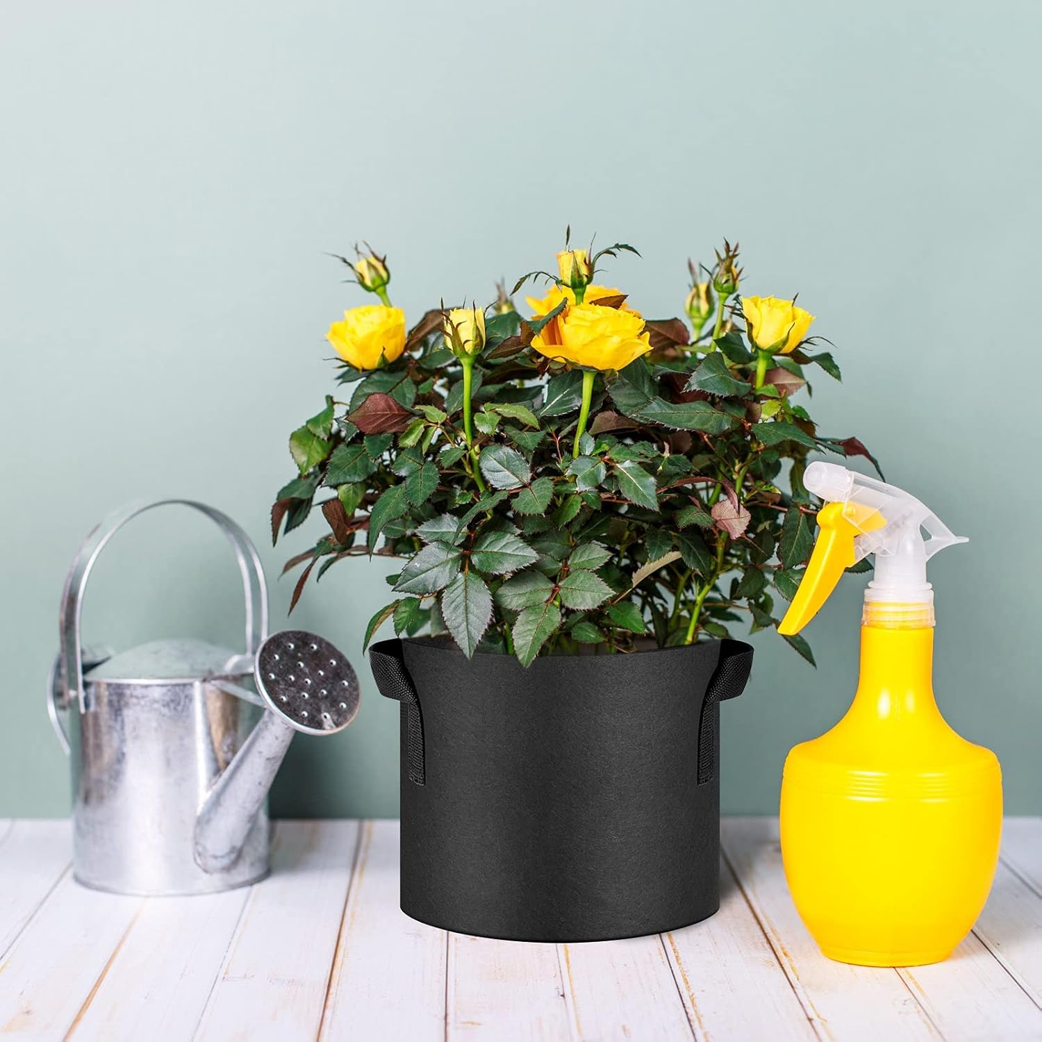 12-Pack 30 Gallon Thickened Non-Woven Grow Bags, Aeration Fabric Pots with Handles(Black) - Image 7