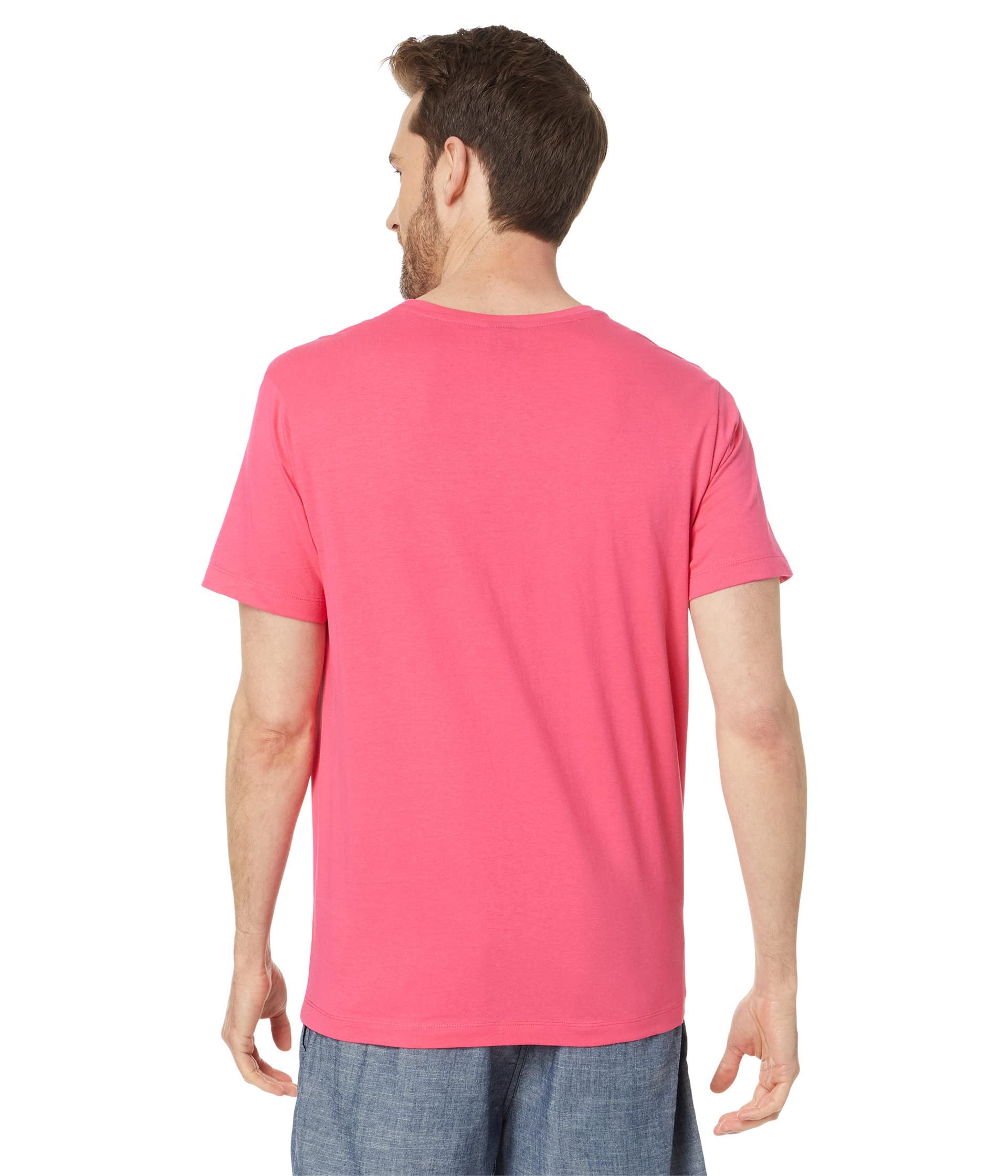 U.S. Polo Assn. Camiseta de manga corta con estampado de rayas en el pecho