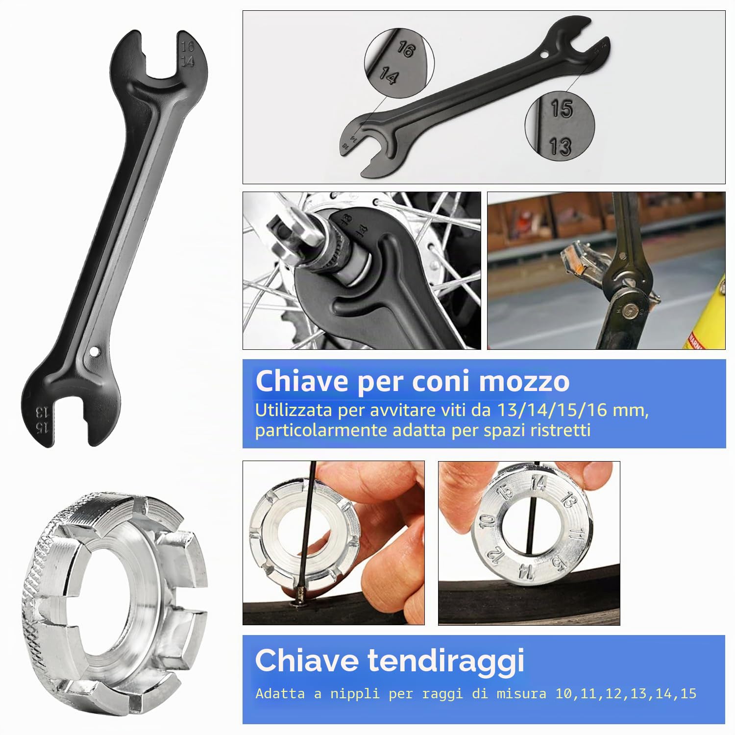 Set di Attrezzi per Bicicletta, Strumento di Rimozione della Cassetta per Bicicletta con Chiave di Rimozione della Cassetta Strumento per Movimento Centrale Svitacatena