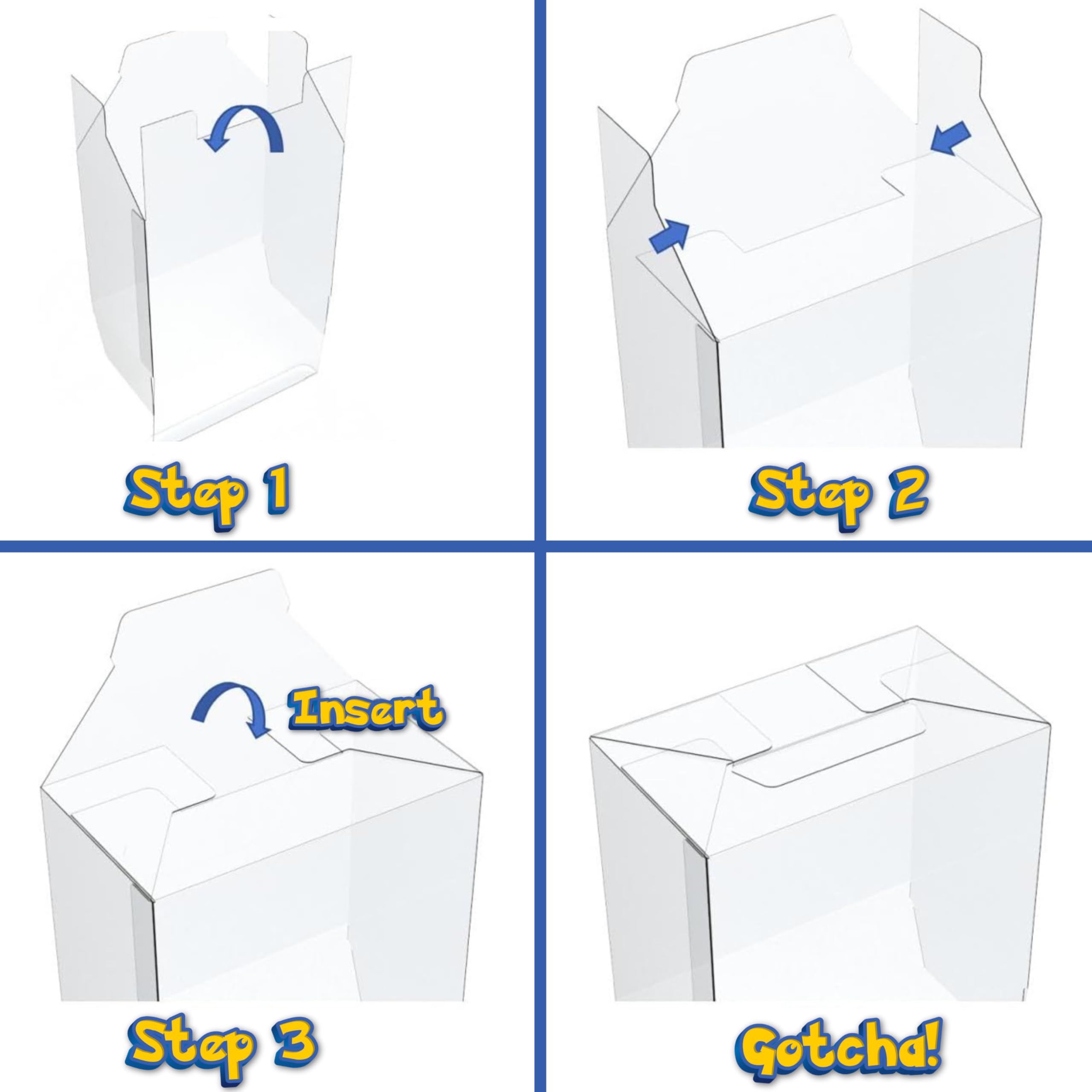 Amazon.com: BundlBees Protective Covers for Pokemon Booster Box Protective  Case, 5 Pack, Clear Plastic Display Box for Collectors (5 Pack for Booster  Boxes) : Toys & Games