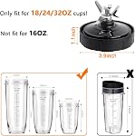 Ninja Blender Replacement Parts – Ninja Blender Blade Replacement Compatible with Ninja Auto iQ Blender & Nutri Ninja Total Boost System, Fits BL687CO – Stainless Steel Ninja Replacement Blade