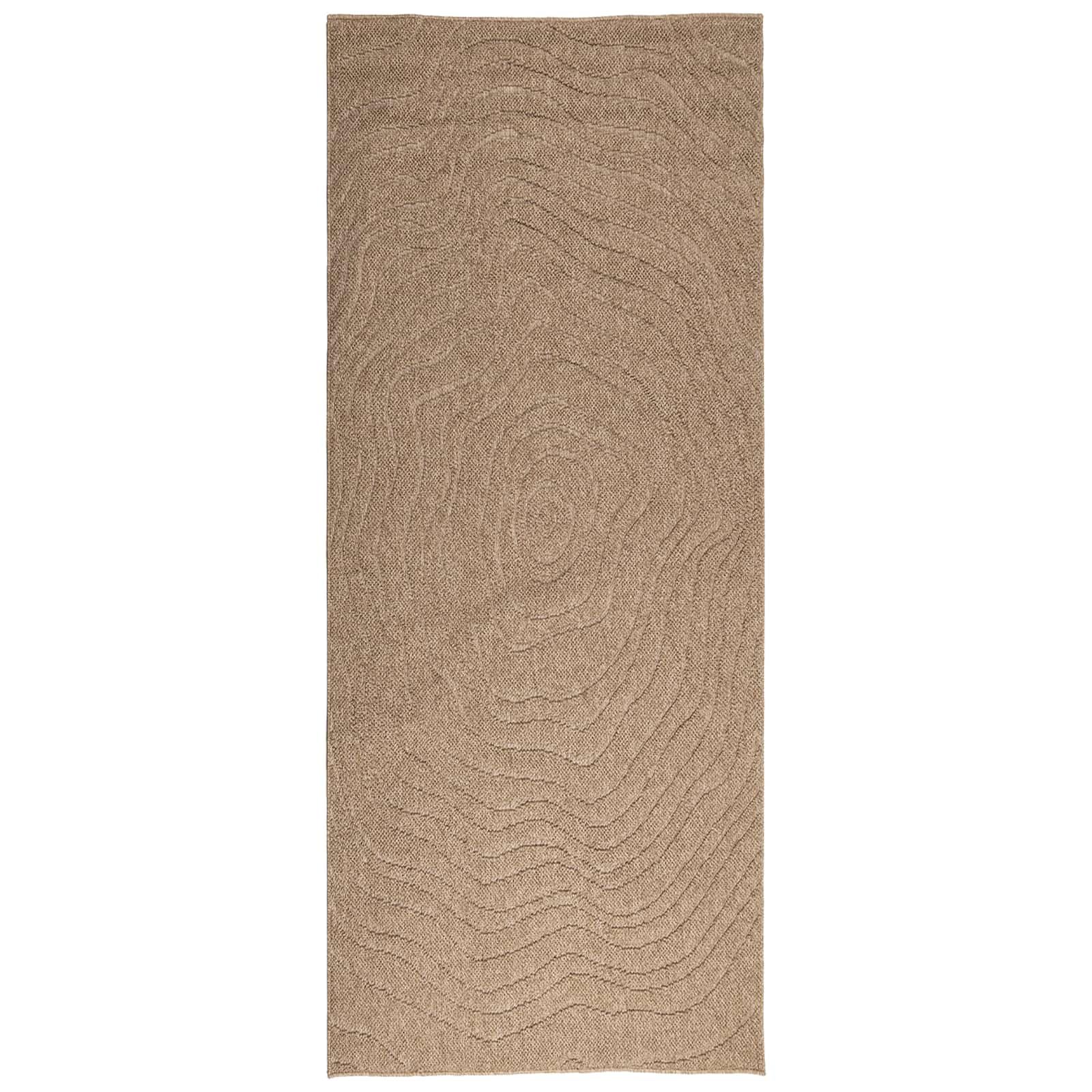 Tapis de salon rectangulaire Agira lavable et antidérapant 200x80 cm