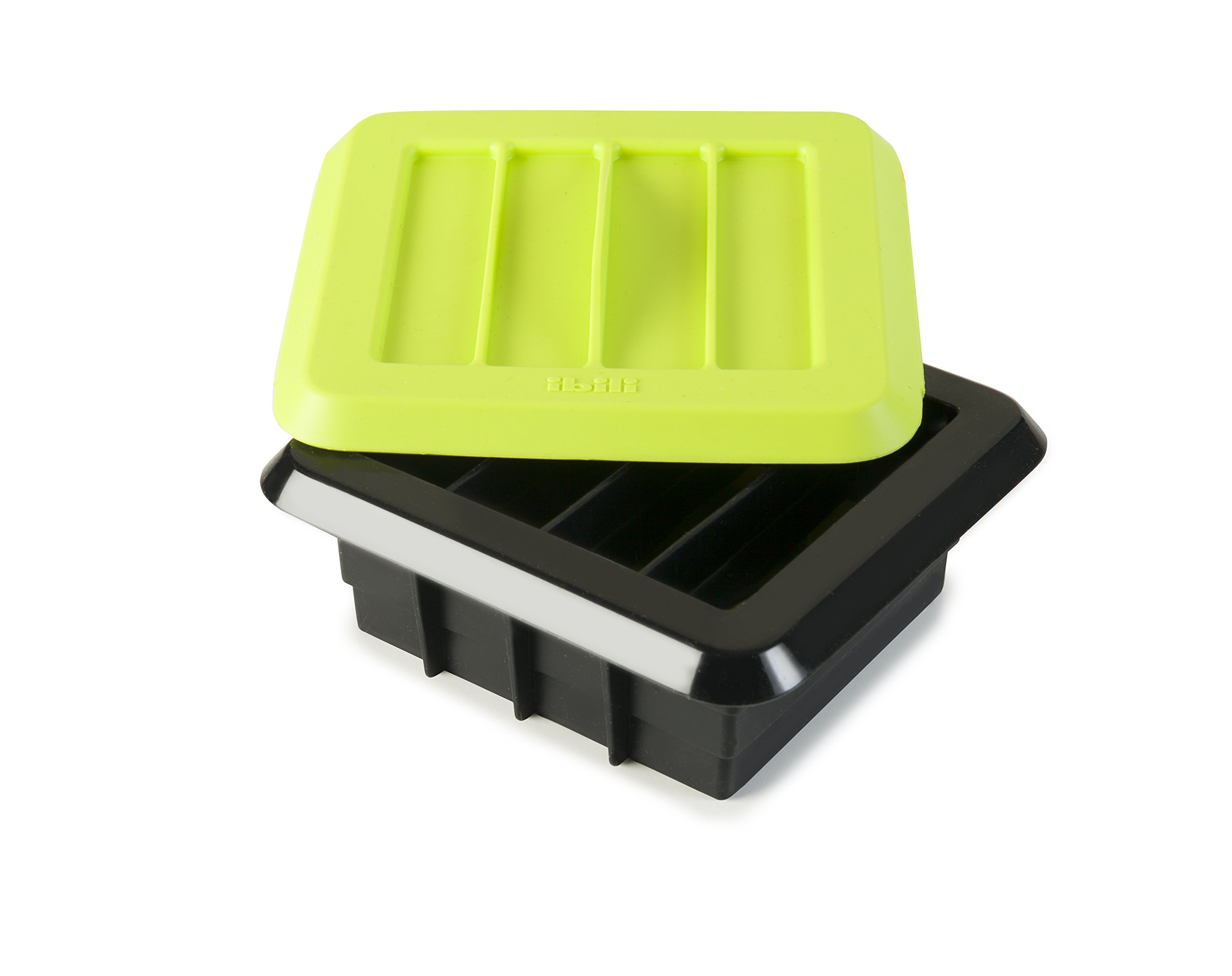 Kit pour 12 barres énergétiques IBILI 747001 en silicone noir et vert de 15 x 7 x 7 cm