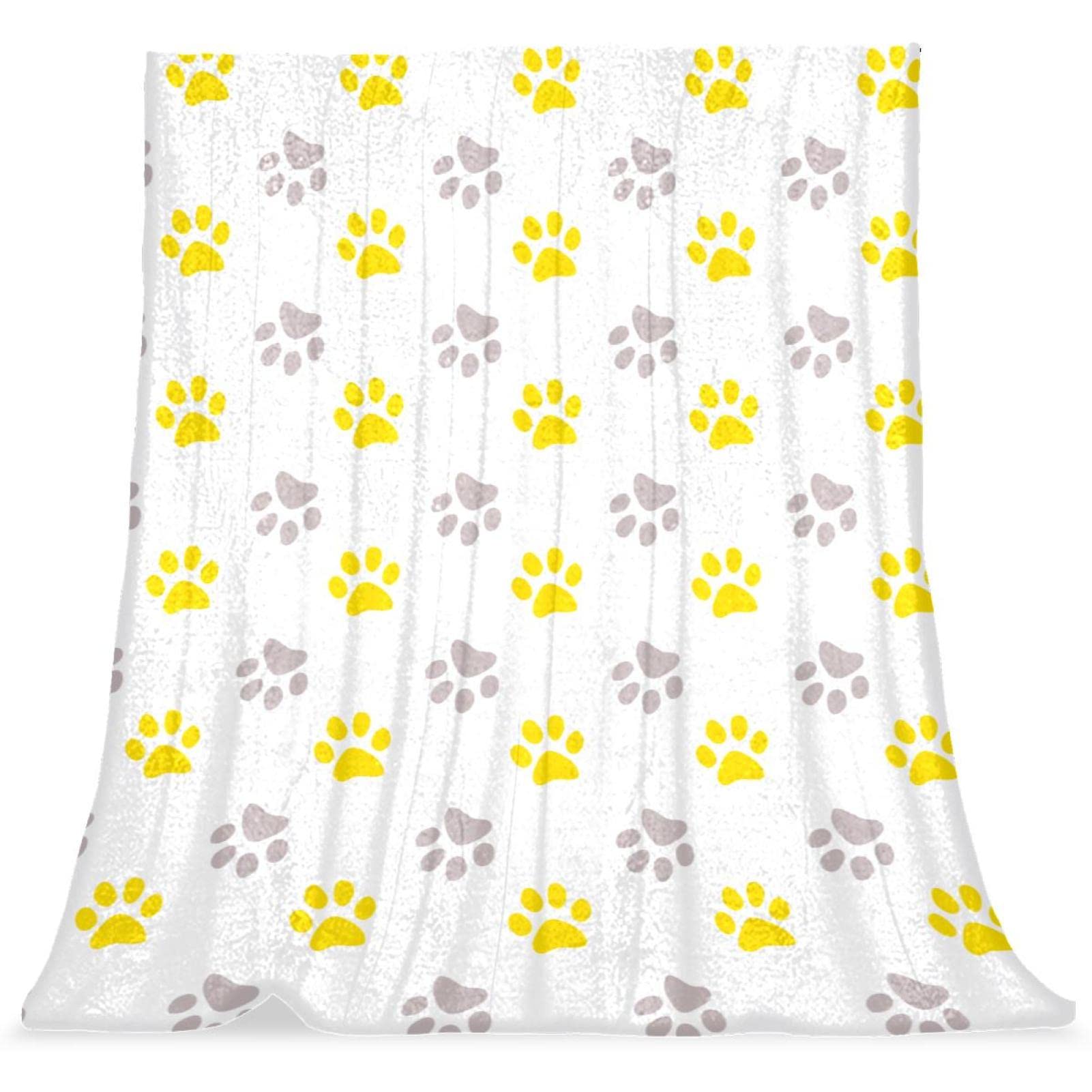 Couverture en peluche motif chien patte le cadeau idéal et utile