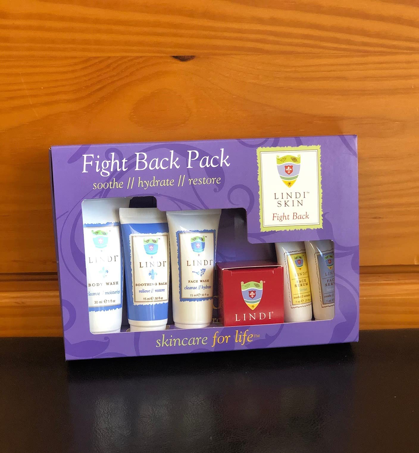 LINDI SKIN - Skincare Essentials Starter Kit That Includes Body Lotion, Soothing Balm, Face Wash, Lavender Face Serum, Citrus Face Serum and Lip Balm