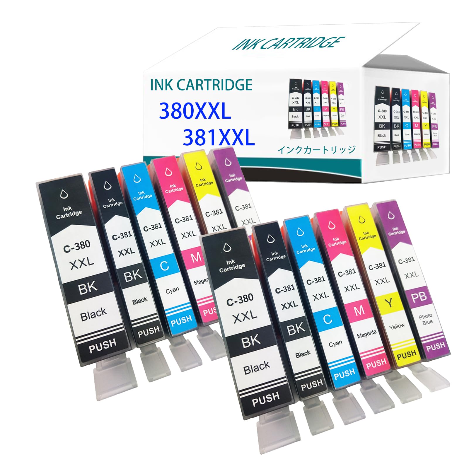 Amazon.co.jp: Diumy 380XXL 381XXL交換用インク カートリッジ 用Canon