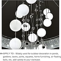 Vista 4 de METALLIXITY Bolas huecas (1.969 in/1.97 pulgadas), 5 unidades, esferas de acero inoxidable con agujero, para escalera de pasamanos, jardín en casa