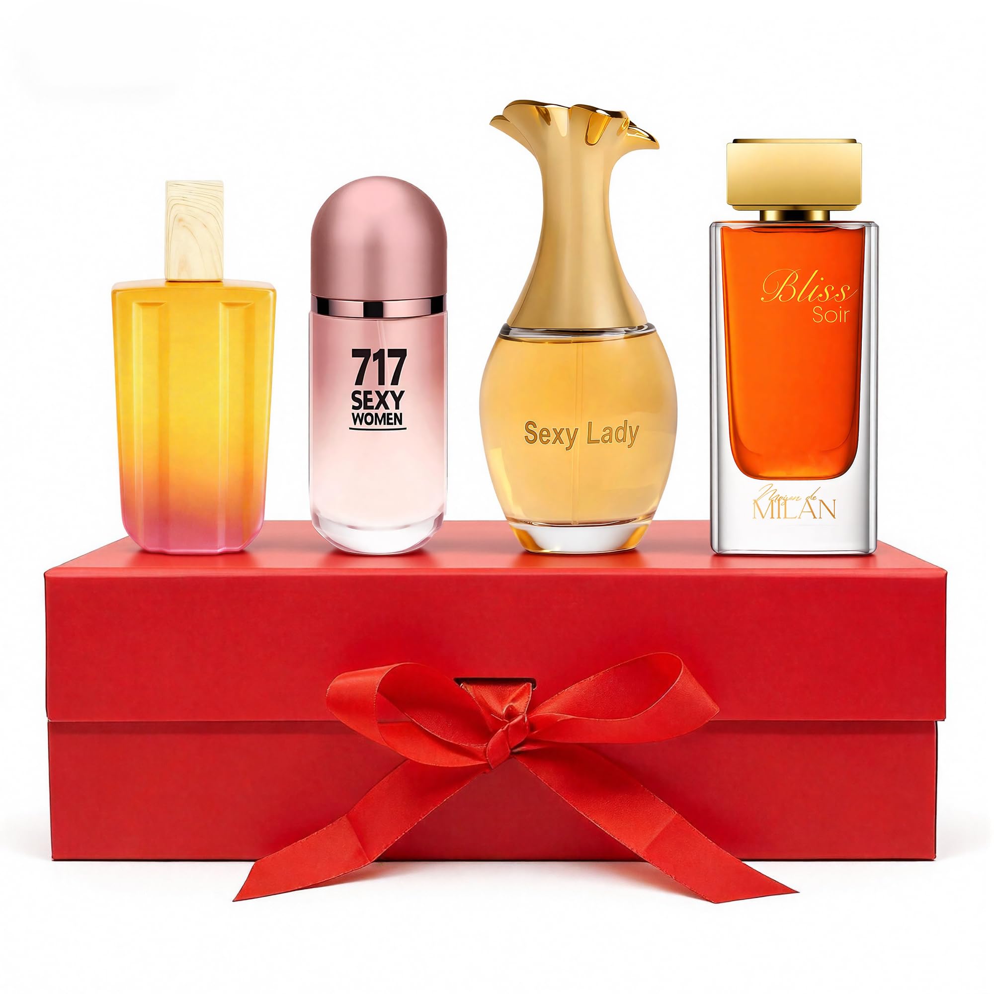Amazon.com : AFLUXE Women's Perfume Set 4PCS, Long Lasting Eau De