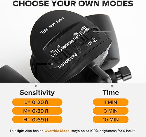 Miniatura 5 de UME Paquete de 2 luces LED de seguridad de 32 W 3500 lúmenes con sensor de movimiento para exteriores, luz diurna de 5000 K, IP65 impermeable, del