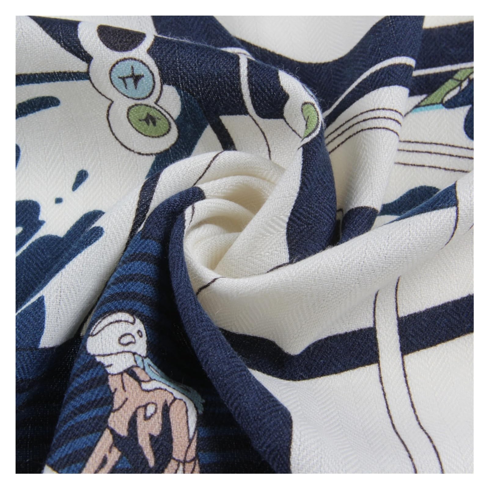 Sciarpe Da Donna 30% Seta 70% Sciarpa di Cachemire Donna Arrotolata A Mano Animali Stampa Sciarpe Quadrate Avvolge Bandana Grande Hijab Foulard Femminile 135 CM